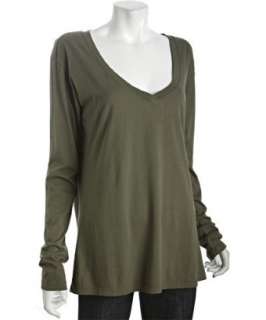 Nation LTD army green cotton El Paso v neck tunic   up to 70 