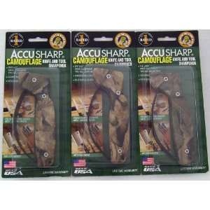  Accu Sharp Camo Knife Sharpener 3 Pack  