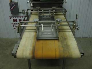 You are looking at an Acme stainless steel dough sheeter / roller.