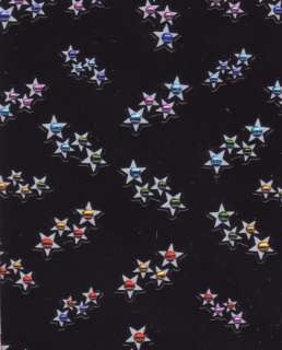 COLOURFUL STARS WITH RHINESTONES NAIL/MOBILE STICKERS  