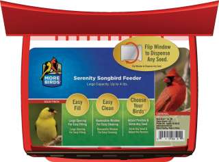 Serenity Bird Seed Feeder (holds 4 lbs)   Adjustable Perches  