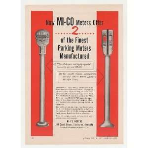   MI CO Manual Automatic Twin Parking Meter Print Ad
