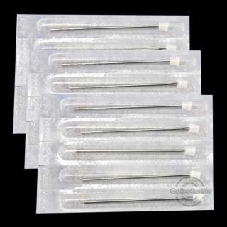 100 Body Piercing Assorted Sizes Sterile Needles Supply  