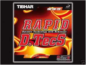 Tibhar Rapid D.TecS Rubber table tennis ping pong blade  