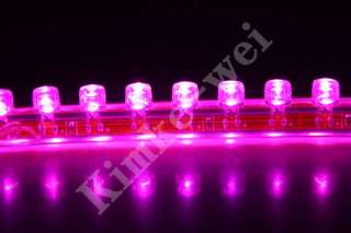 12cm Pink LED Car Flexible Waterproof Strip Light 12V  