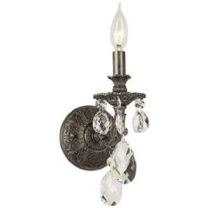   Milano Collection 13 1/2 High Crystal Wall Sconce