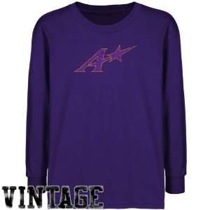   Aces Youth Purple Distressed Logo Vintage T shirt 