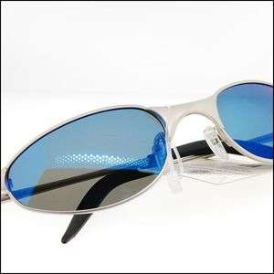 Mens Polarized Lens Sport Sunglasses Blue Revo Mirrored Lens  