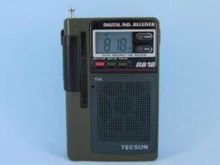 TECSUN R 818 FM/MW/SW Multi Band Clock Portable Radio  