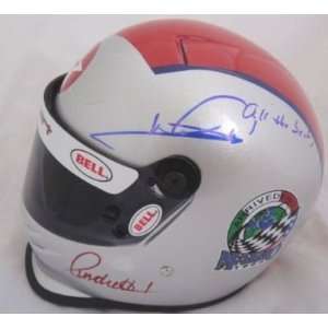   Mini Helmet PROOF COA   Autographed NASCAR Helmets