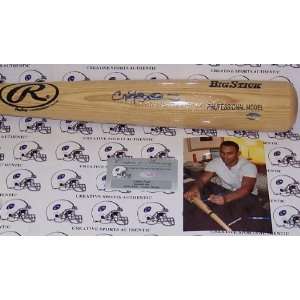   Signed Bat     Official Rawlings Natural Big Stick