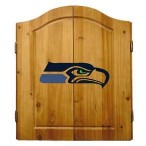 Seattle Seahawks NFL Dart Cabinet and Dartboard Set by Imperial 