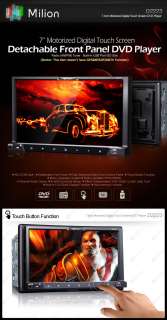   Motorized Digital Touch Screen Detachable FM USB SD DVD Player  