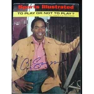  Signed Simpson, O.J. Sports Illustrated Magazine 