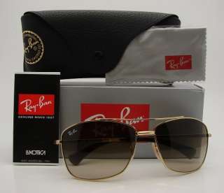 Authentic RAY BAN Gold Metal Sunglasses 3476   001/13 *NEW*  