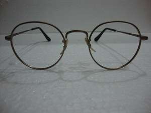   Vintage B & L Ray Ban USA ROUND Frames ANTIGLARE Lens Reading Glasses