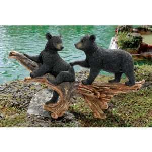  Xoticbrands Bear Cubs Sculpture Statue Figurine