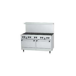   Sunfire Restaurant Range, 60 in W, (10) Burners, 2 Standard Ovens, NG