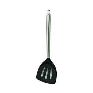   Black Silicone and Stainless Wide Spatula Turner