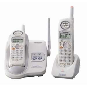  Panasonic KX TG2314W 2.4 GHz DSS Cordless Phone with Dual Handsets 