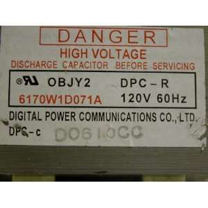  Universal Microwave Transformer Part Number 6170W1D071A 