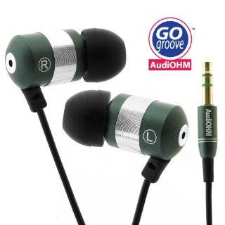 GOgroove audiOHM Ergonomic Earbuds with Interchangeable Noise 