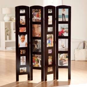 Personalized Memories Photo Frame Room Divider Screen   Rosewood 4 