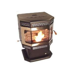   with brushed nickel door pellet stove breckwell