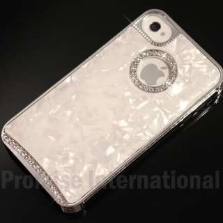   Crystal Marble Pattern Chrome Case Cover For iPhone 4 4G 4s  