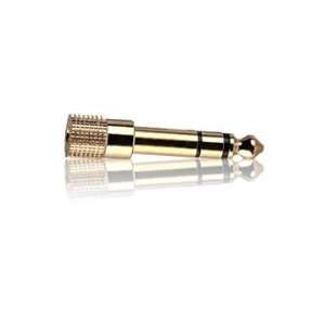    Gold Plated Stereo Adapter, 1/8 Jack to 1/4 Plug Electronics
