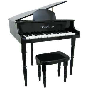   Black Baby Grand 30 Key Childs Piano With Bench Musical Instruments