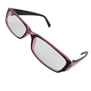  Black Pink Full Rim Frame Eyeglasses Clear Lens Glasses 
