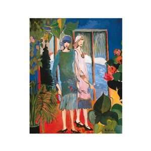 MARIE VERSAILLES TWO FLOWERS IN WINTER 19.75X15.75 ART 
