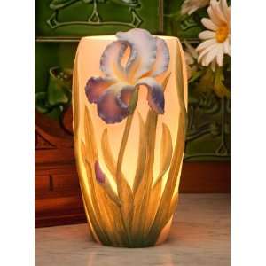  Bearded Iris Accent Lamp Ibis & Orchid Flowers of Light 