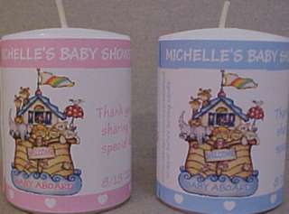 20 ADORABLE NOAHS ARK BABY SHOWER CANDLE WRAPPERS  
