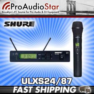Shure ULXS24/87 ULXS24 Handheld Wireless Mic System SM87 Microphone 
