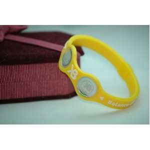 Xtreme Balance Power Wristband Bracelet Dual Frequency YELLOW / WHITE 