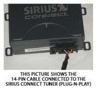 the sirius antenna included pictured below connector into the antenna 