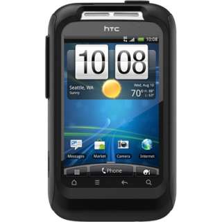   Commuter Series 2 Layer Hybrid Case Cover for HTC Wildfire S   Black