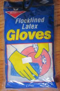 Eagle Flocklined Latex Yellow Gloves 1 Pair Per Pack  
