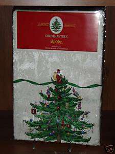 SPODE CHRISTMAS TREE IVORY TABLECLOTH 60x120 NIP  