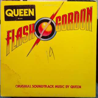 QUEEN flash gordon LP VG+ WLP W/poster 5E 518 Vinyl 1980 WL Promo 