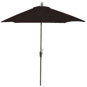   Jet Black Rectangular Patio Umbrella A565903A Patio, Lawn & Garden