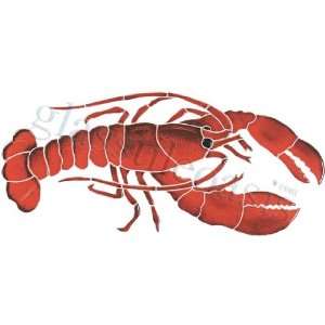   Lobster Pool Accents Red Pool Glossy Ceramic   17270