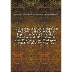  10th census, 1880, Ohio microform. Reel 0998   1880 Ohio 