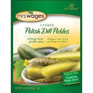   Wages Refrigerator Polish Dill Pickle Mix 1.94 oz.