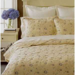   Stewart Bedding, Vineyard Flower Floral Reversible QUEEN Bed Quilt NEW