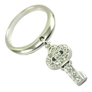  Dangle Pave Key Ring Jewelry