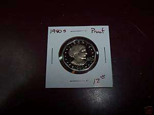 1980S Proof SBA Susan B. Anthony Dollar from US Prf Set  