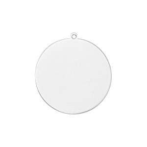    Sterling Silver Engravable Round Disc Charm Katarina Jewelry